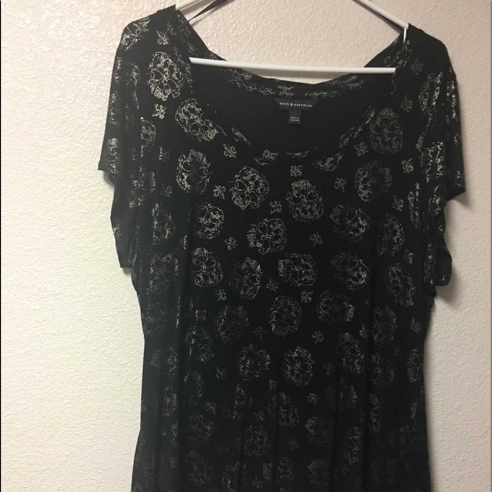 Shimmer skull tee